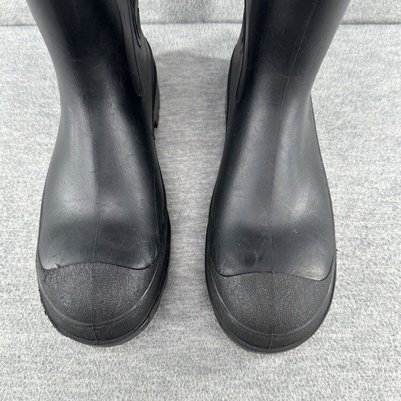 STEEL TOE - Rubber Boots Size 7 Fishing Hunting Black Waterproof MADE IN USA  B1 - Picture 3 of 12